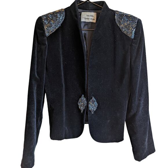 Nolan Miller Jackets & Blazers - Vintage Nolan Miller the Dynasty Collection Blazer Size 6 Black Silver